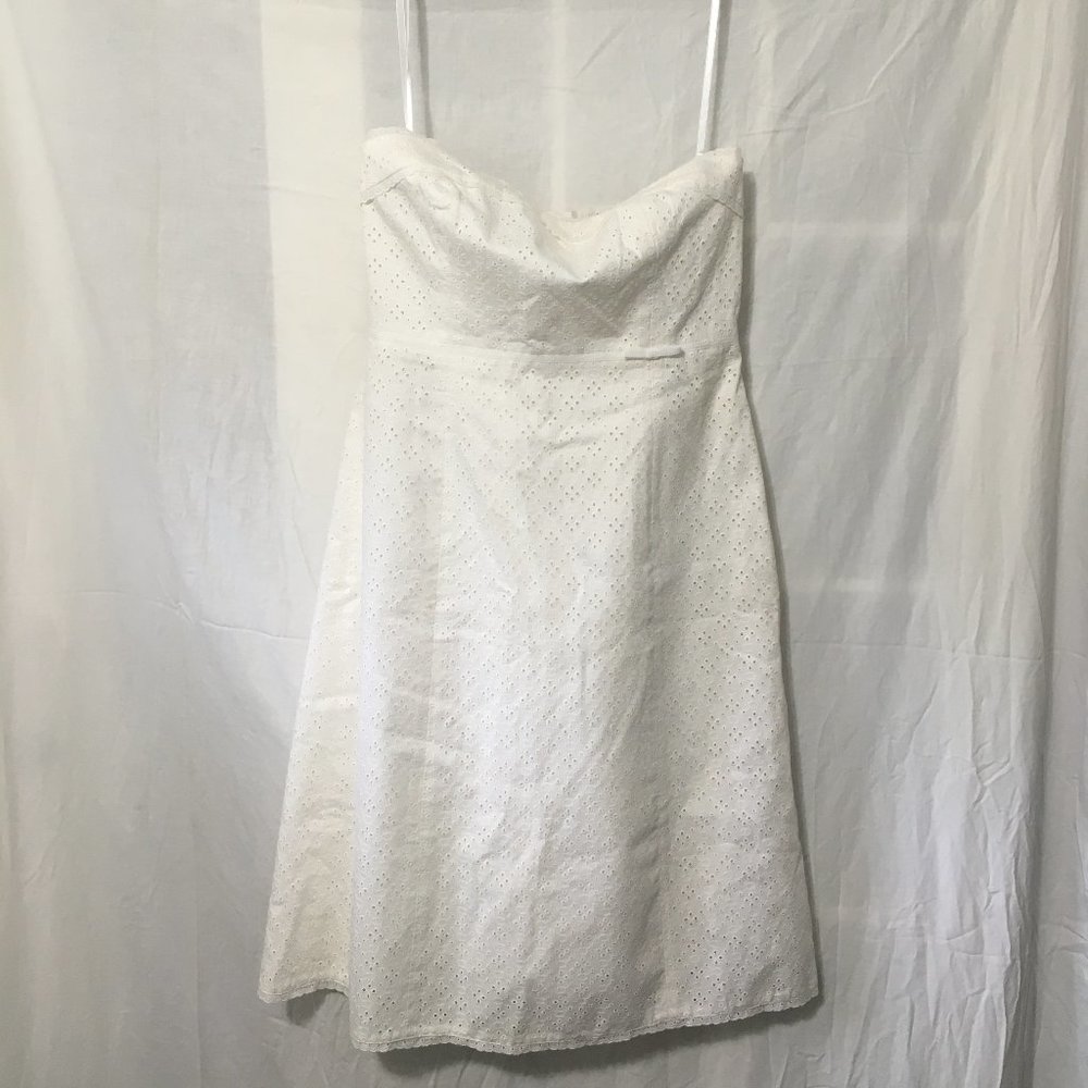 J. Crew White Strapless Dress NWT size 6